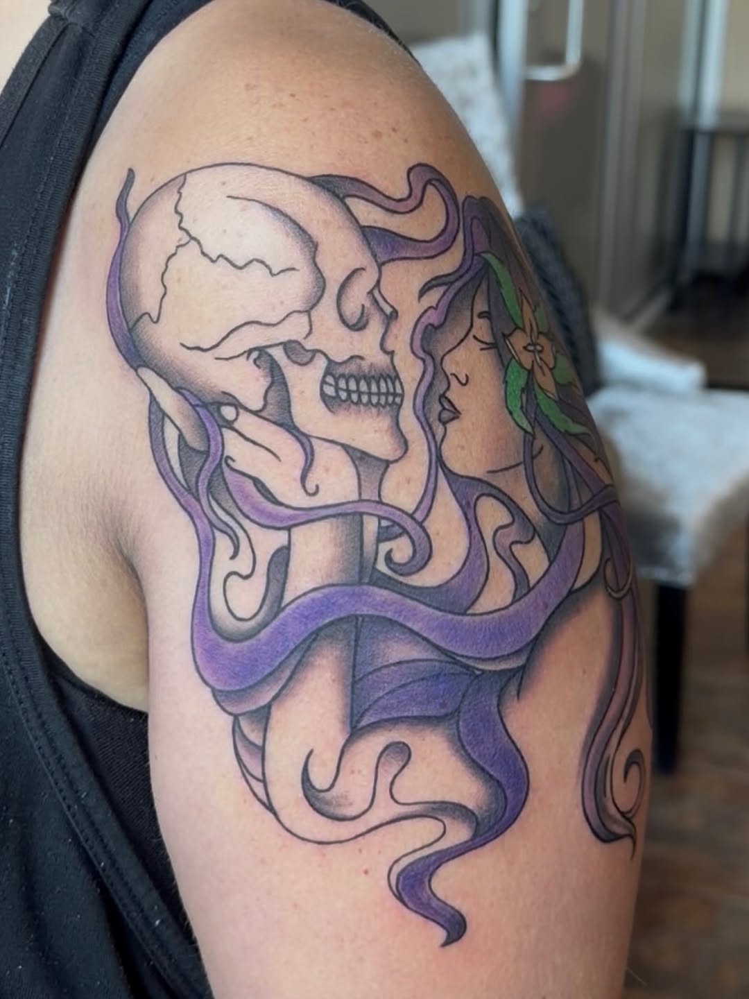 Tattoo by @lea_tattooine — neo_traditional, black_and_grey