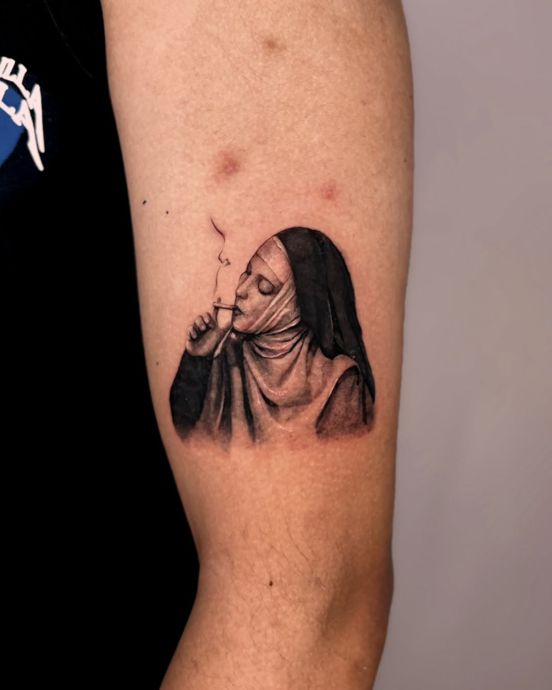 Tattoo by @tattedbygnyc — realism, black_and_grey