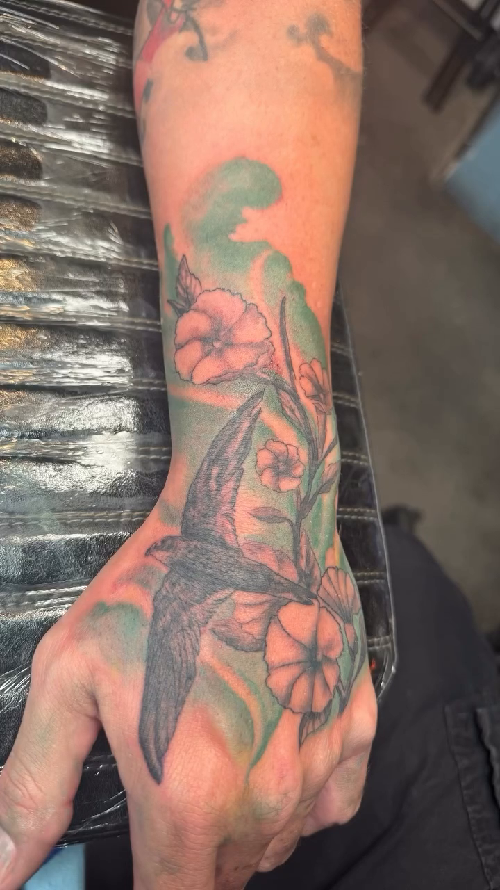 Tattoo by @emarts42 — japanese_irezumi, fine_line