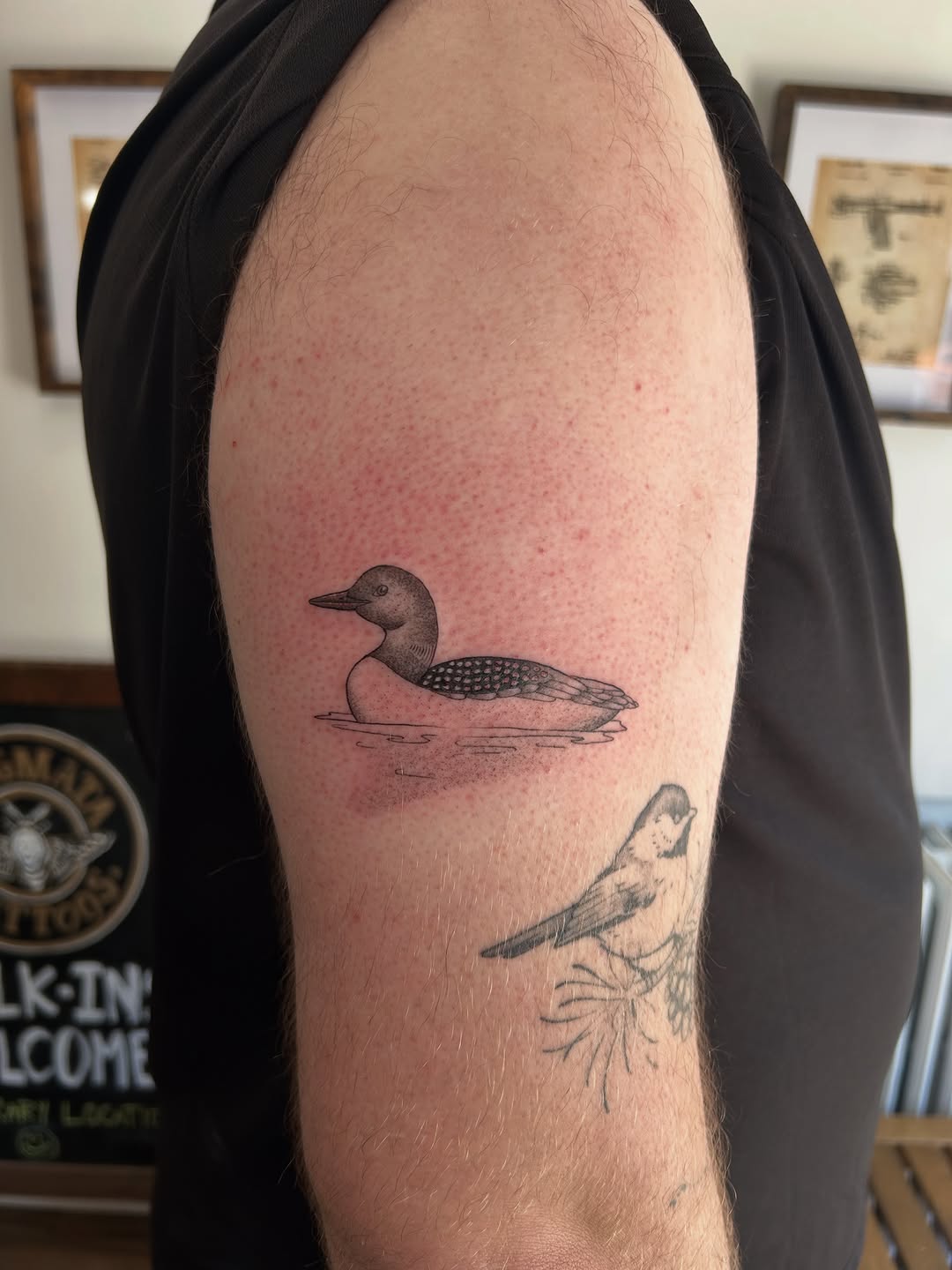 Tattoo by @emsky_ink โ fine_line, black_and_grey