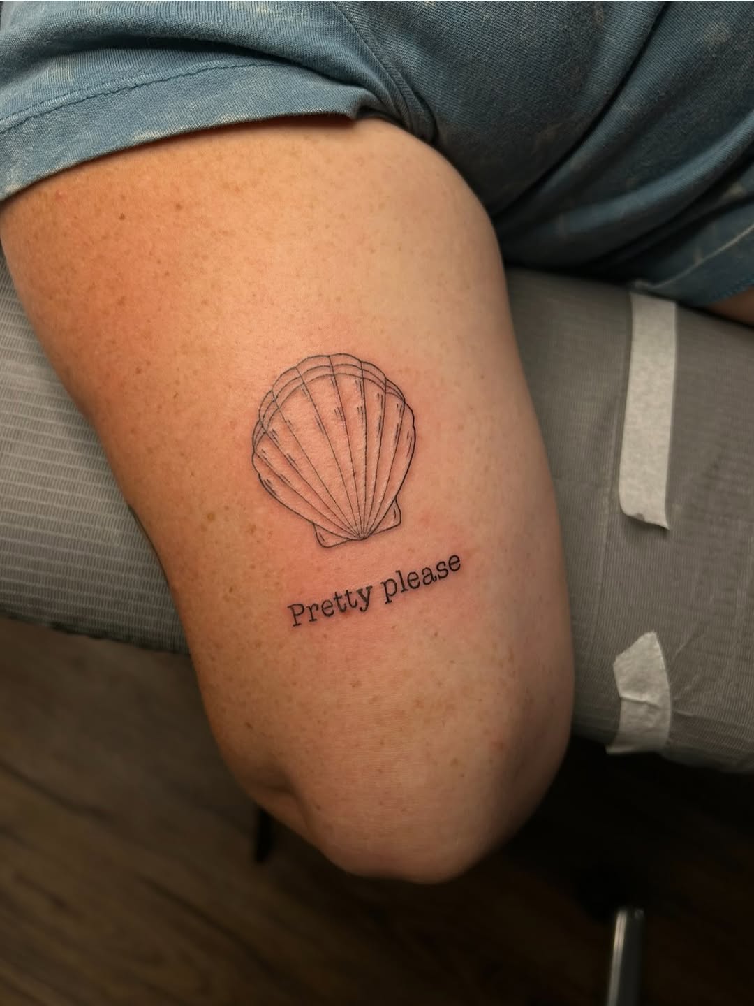 Tattoo by @emsky_ink โ fine_line, lettering_script