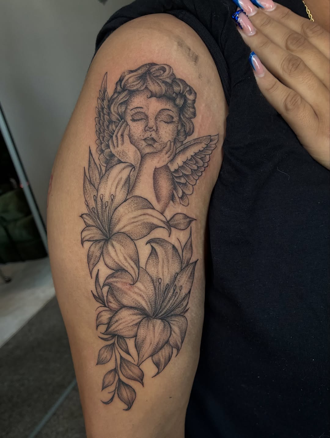 Tattoo by @winniinks — black_and_grey, realism