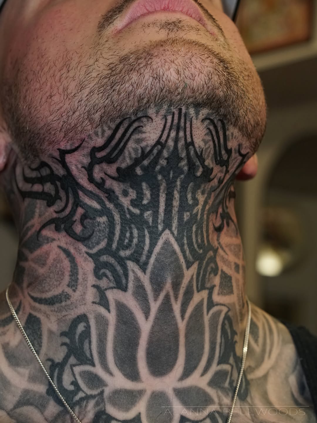 Tattoo by @alannabellwoods โ black_and_grey, ornamental