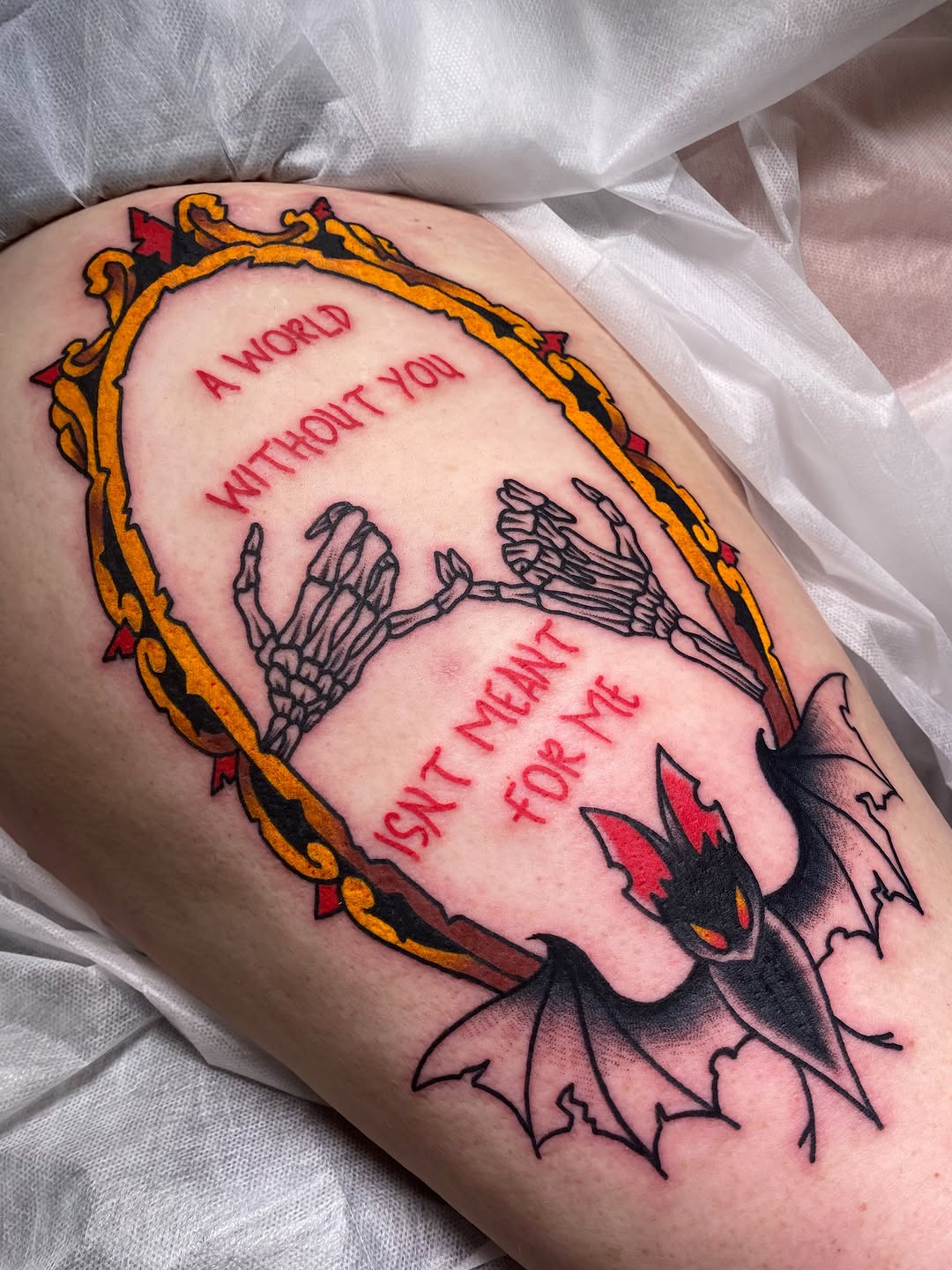 Tattoo by @gunnar_tatts โ american_traditional, lettering_script