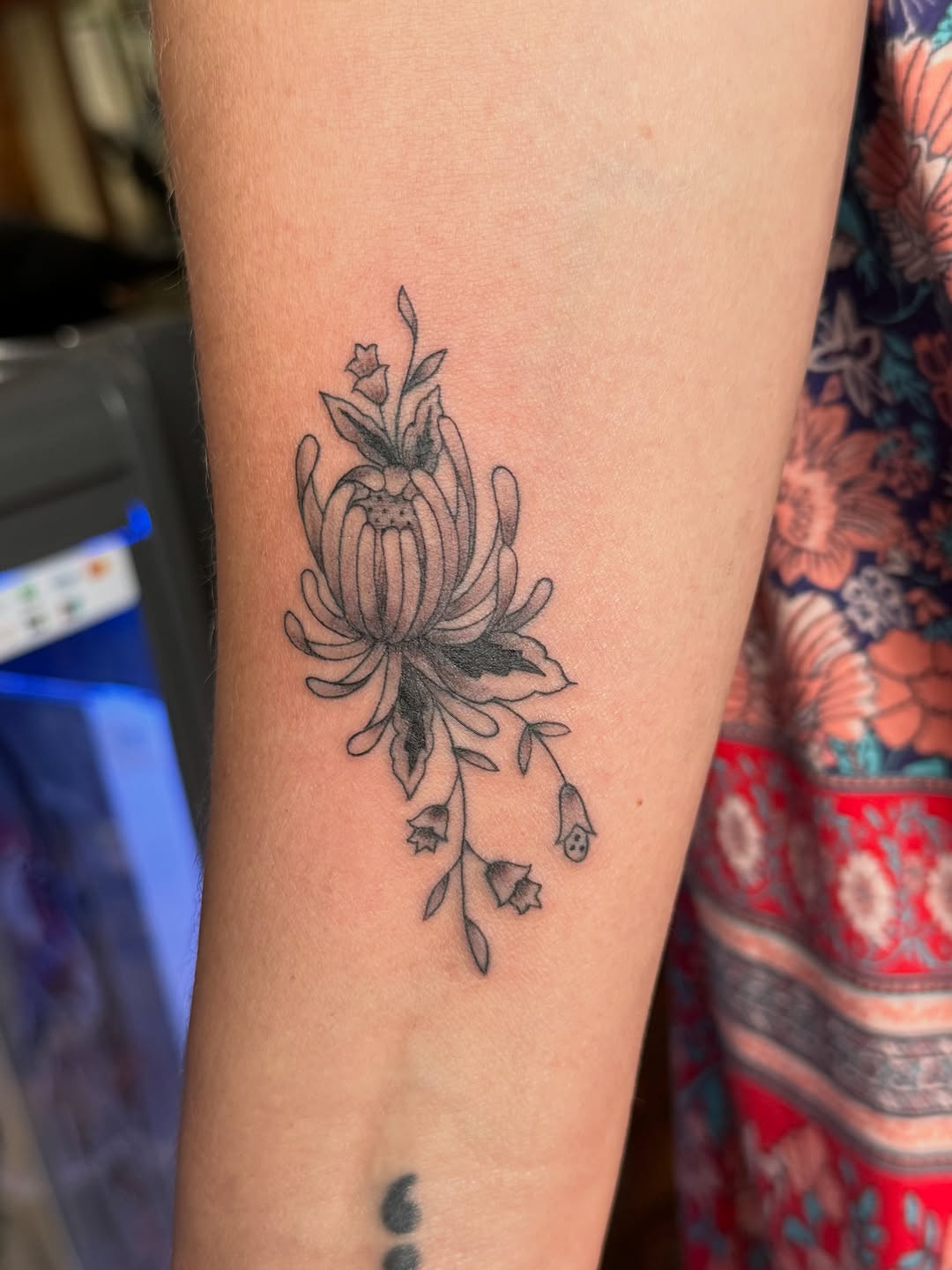 Tattoo by @chrisstuckertattoos — fine_line, black_and_grey