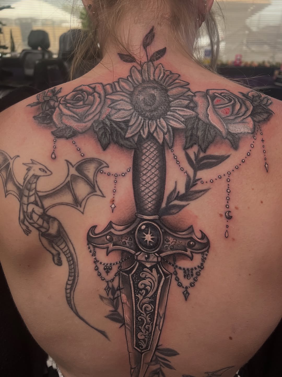 Tattoo by @natalies_tatties — realism, black_and_grey