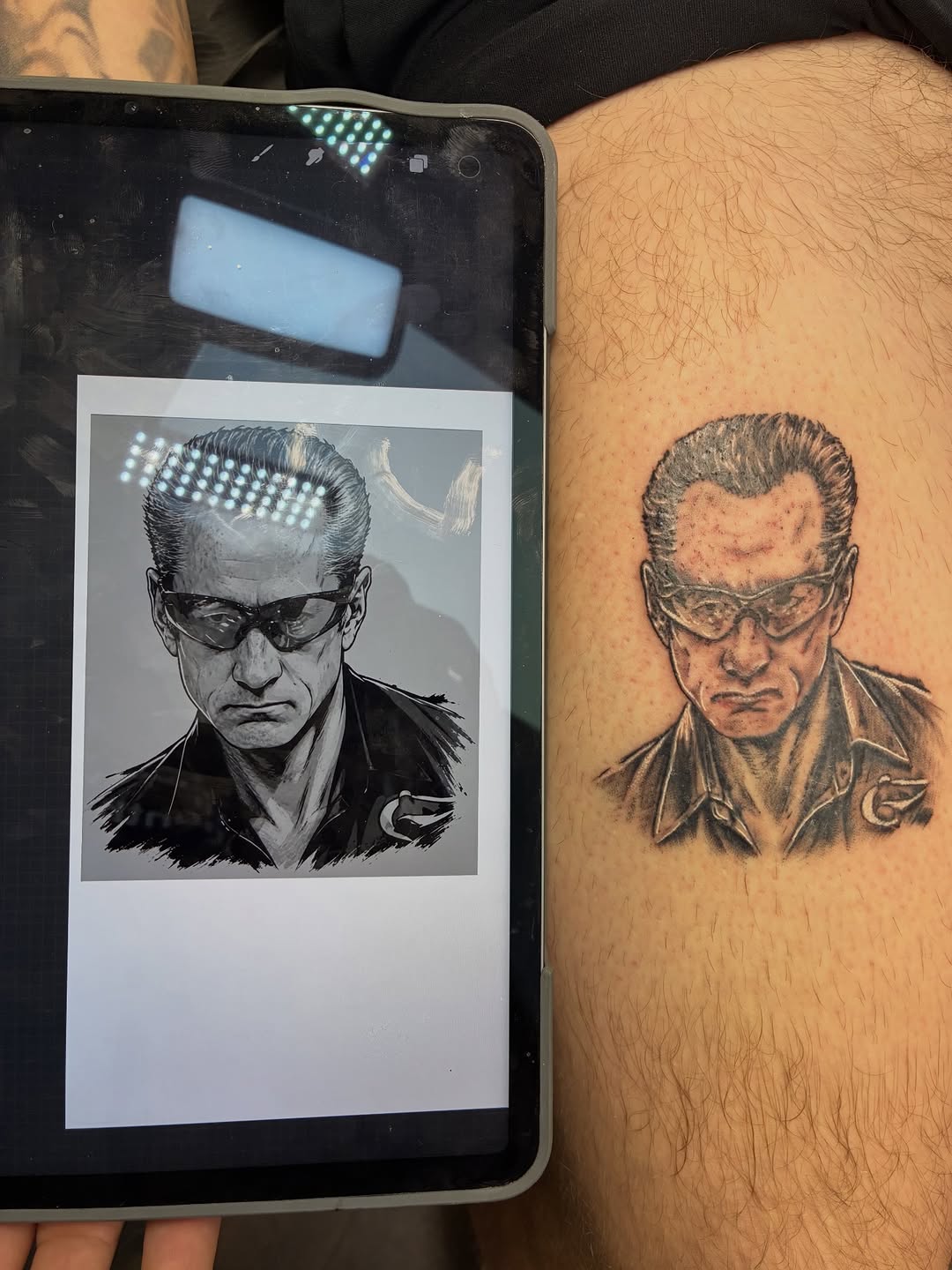 Tattoo by @streetmeat.tat — realism, black_and_grey