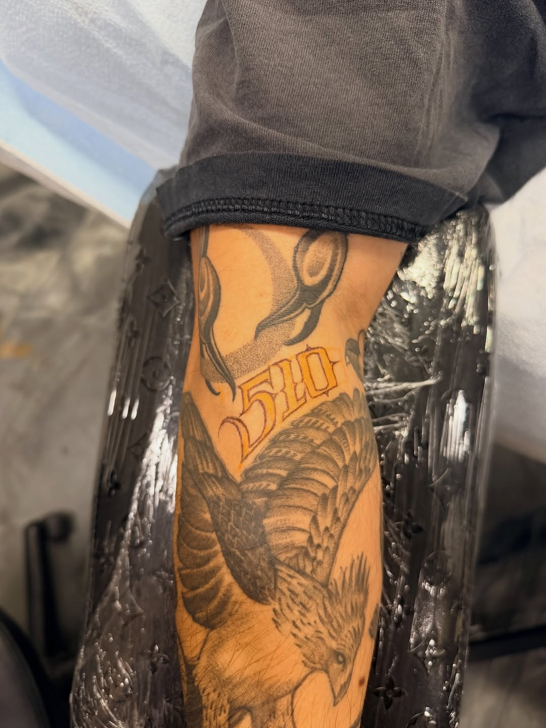 Tattoo by @stillballin6_ — black_and_grey, realism