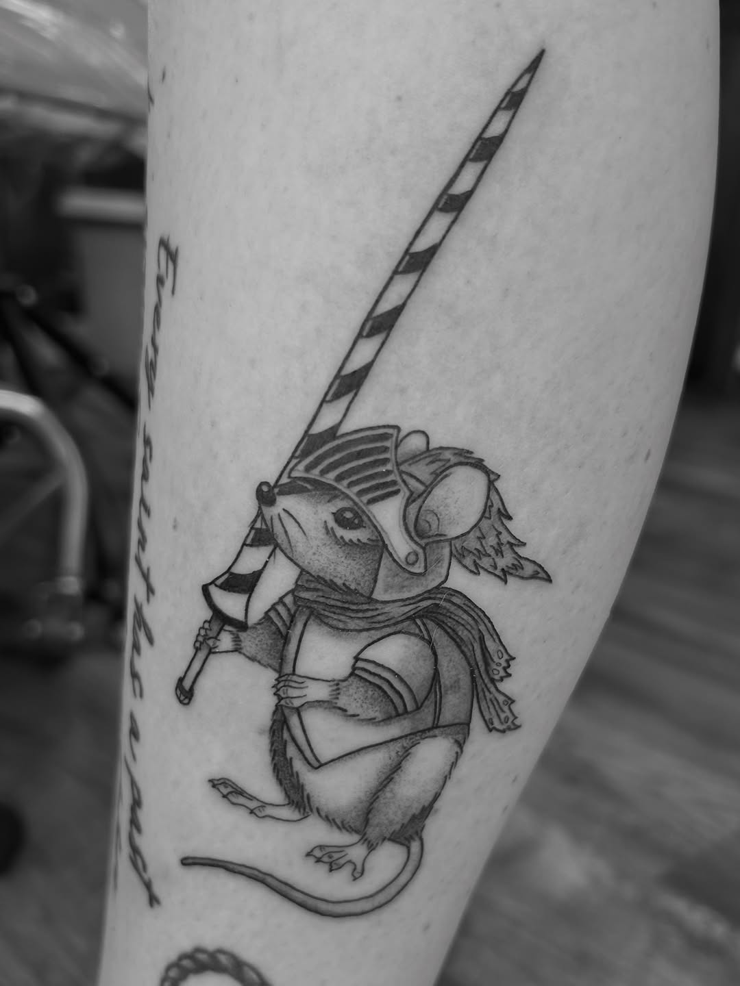 Tattoo by @marinajayd_tattoos — illustrative, black_and_grey