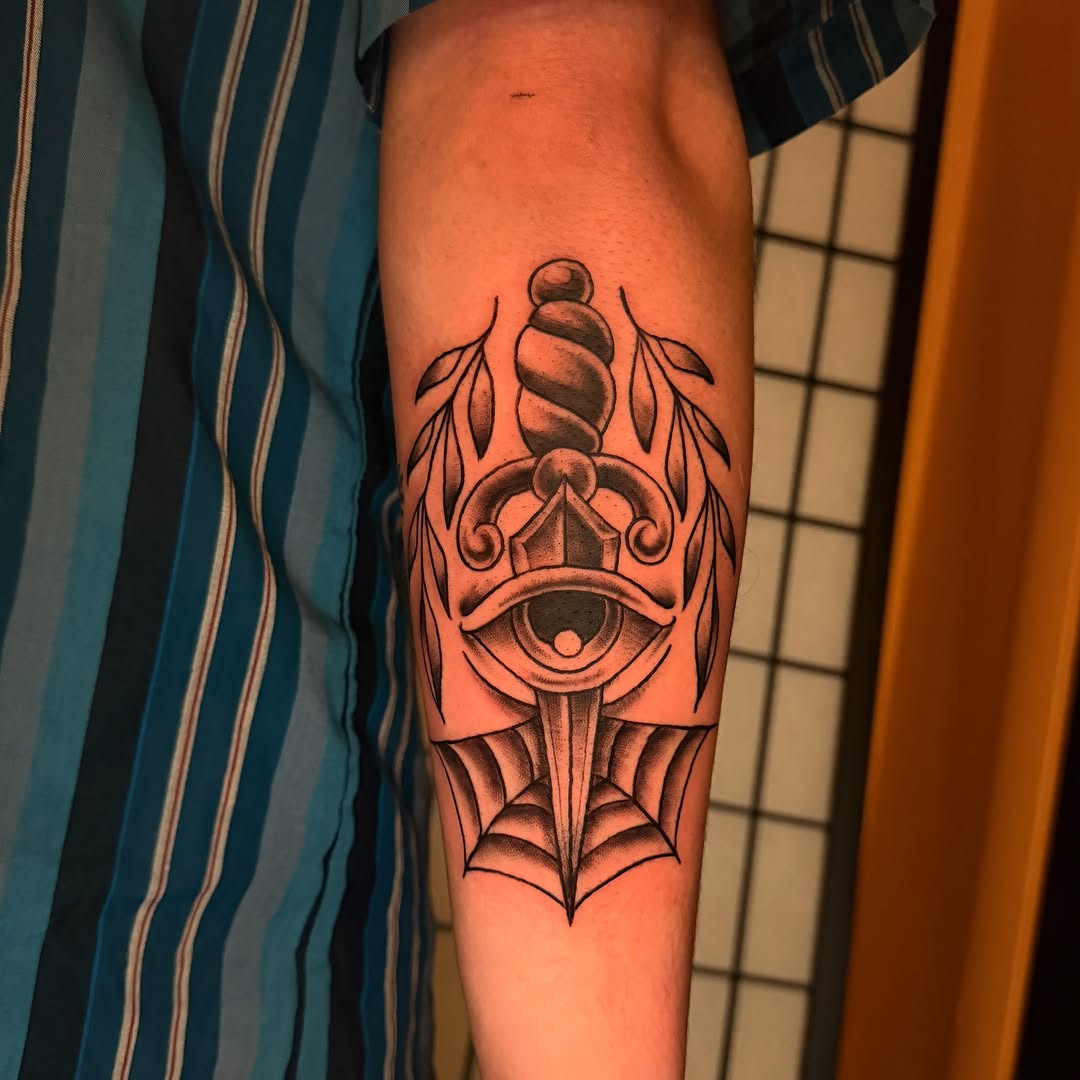 Tattoo by @samanthahouston_art โ american_traditional, black_and_grey