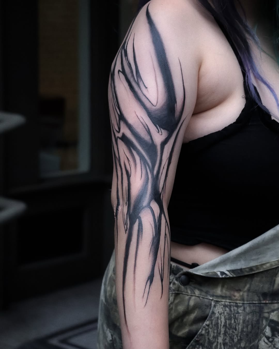 Tattoo by @musoutattoo — black_and_grey, trash_polka