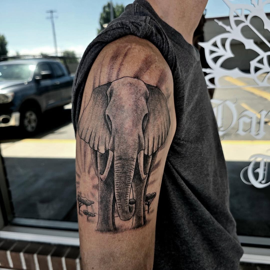 Tattoo by @dark_altar_tattoo — realism, black_and_grey