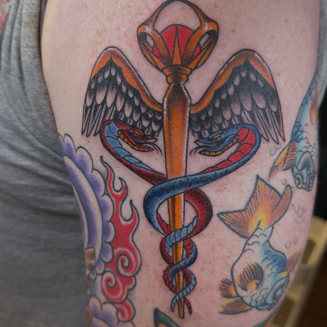 Tattoo by @purplesticky — american_traditional, neo_traditional