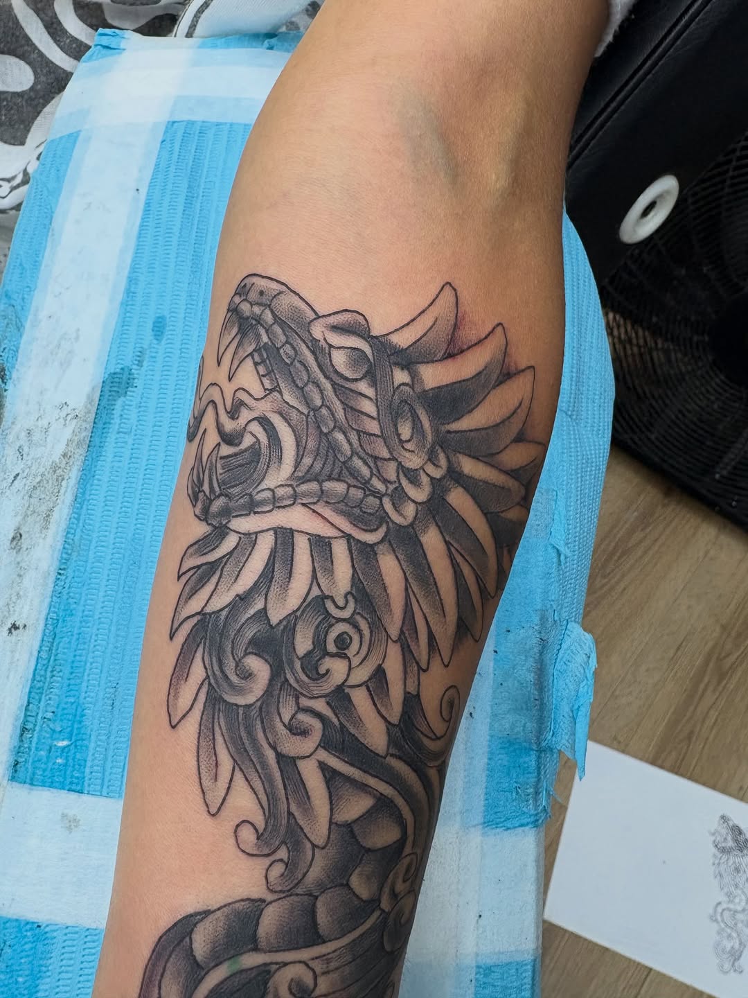 Tattoo by @tommygunz_tatt00er — black_and_grey, realism