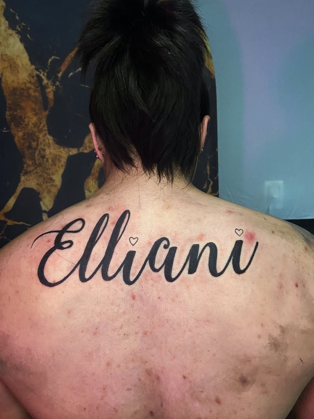 Tattoo by @tinyterrorink — lettering_script, fine_line