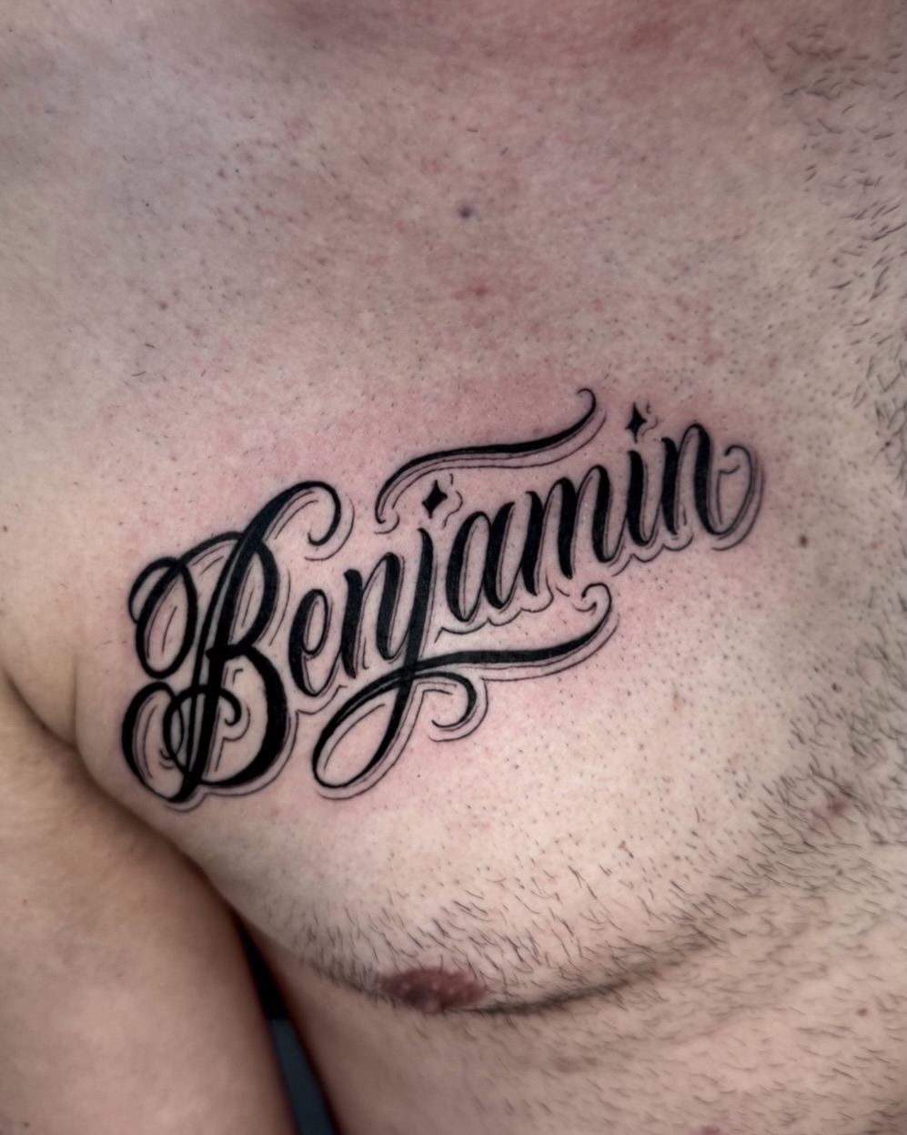 Tattoo by @q_tat2 — lettering_script