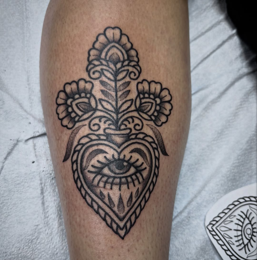 Tattoo by @ohtanyagee — black_and_grey, ornamental