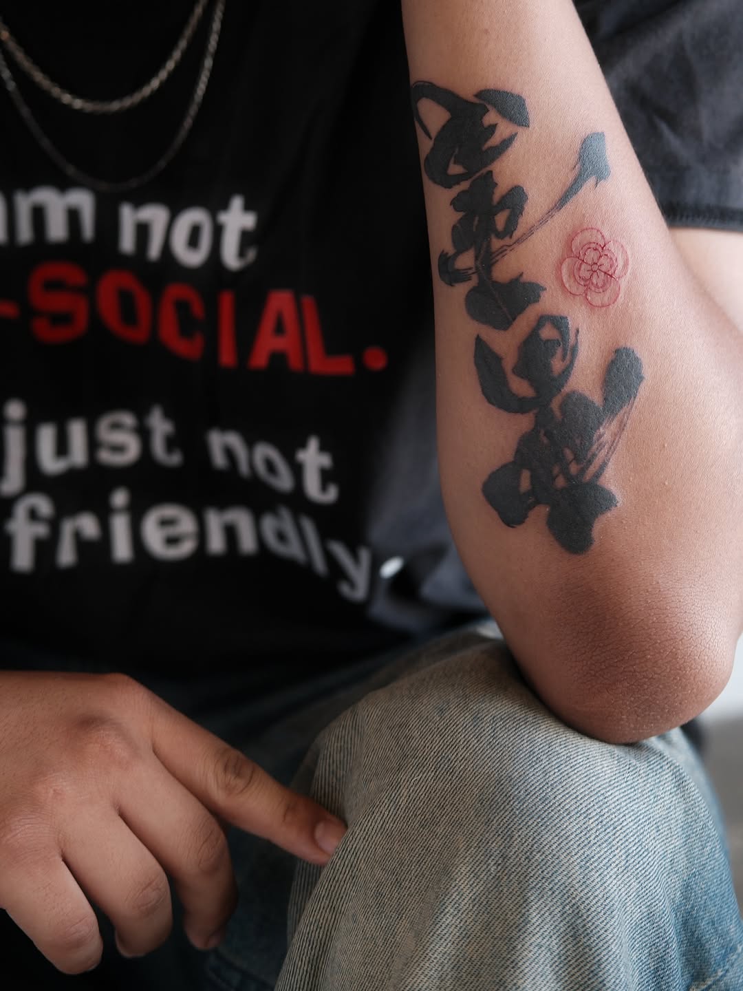 Tattoo by @numbandinked — lettering_script, japanese_irezumi