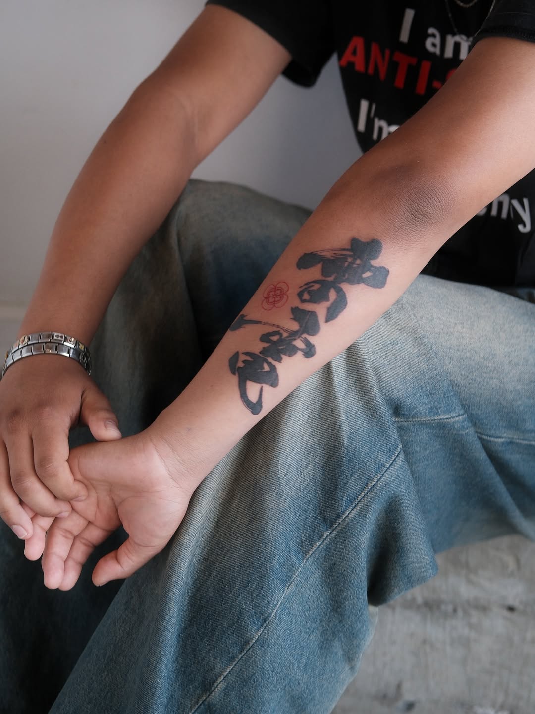 Tattoo by @numbandinked — lettering_script, japanese_irezumi