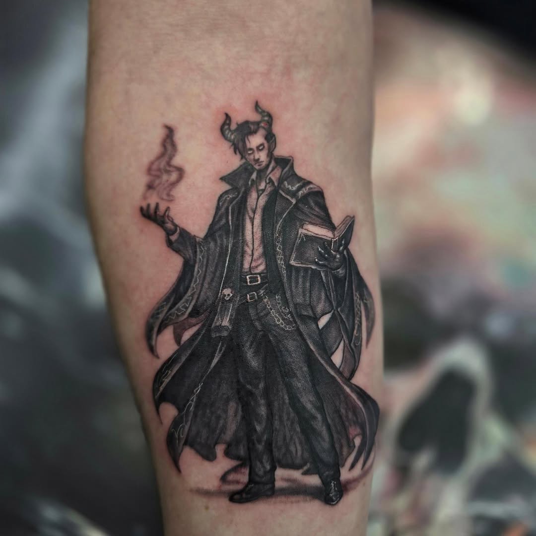 Tattoo by @mike_hambright_tattoos — realism, black_and_grey