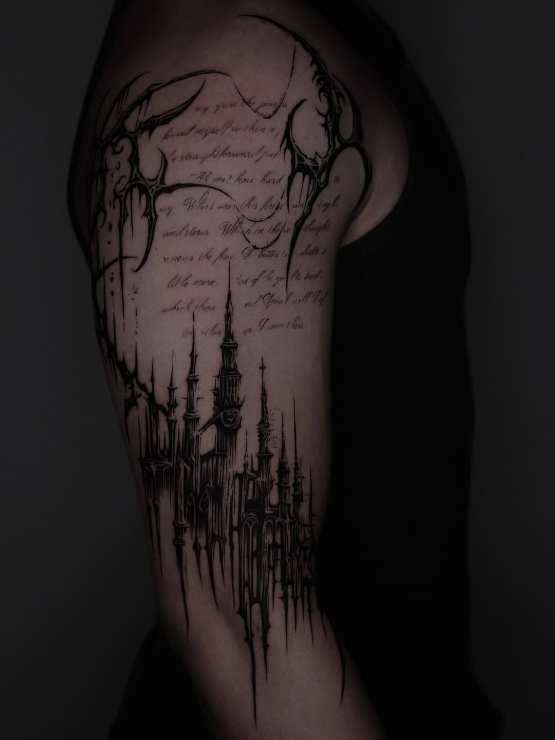 Tattoo by @grxytattoo — blackwork, lettering_script