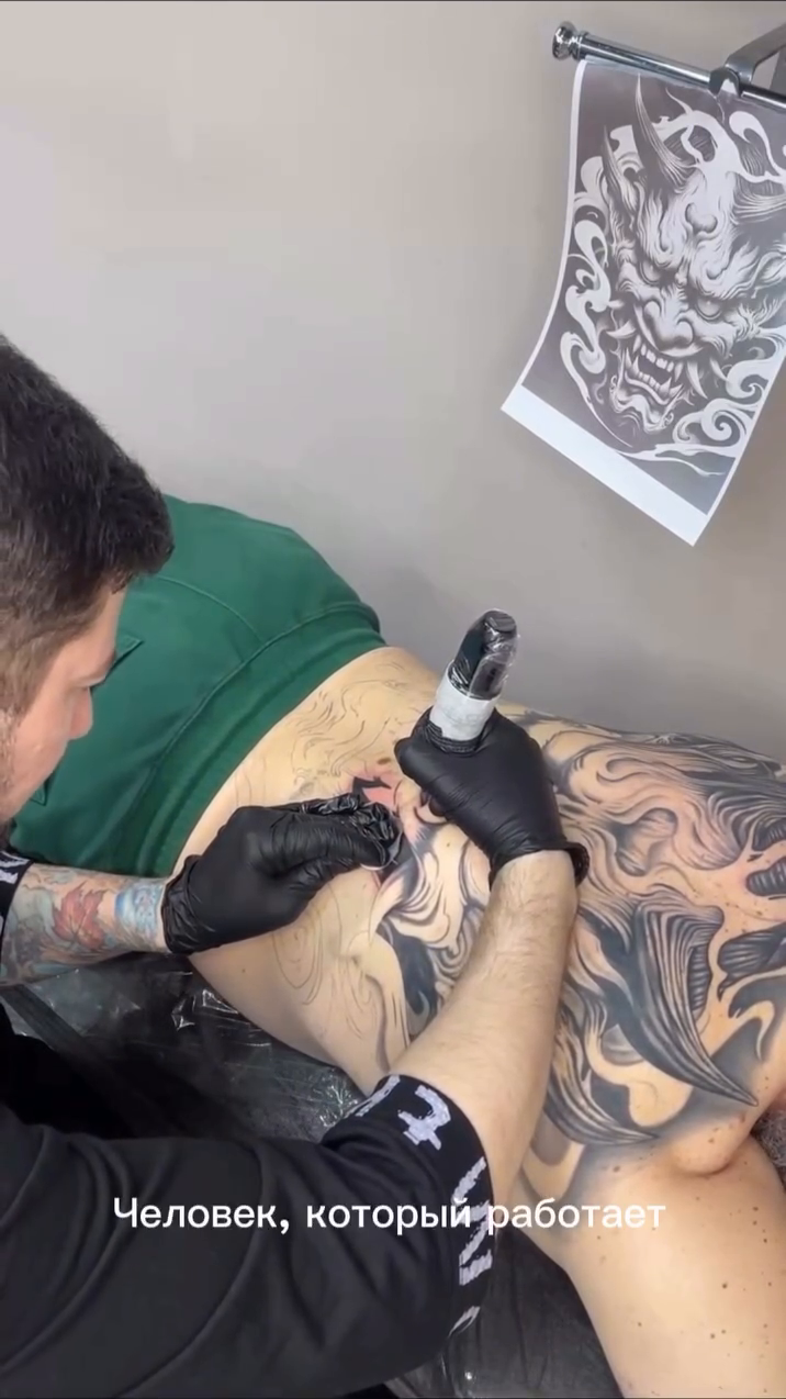 Tattoo by @svityk_tattoomsk — japanese_irezumi, black_and_grey