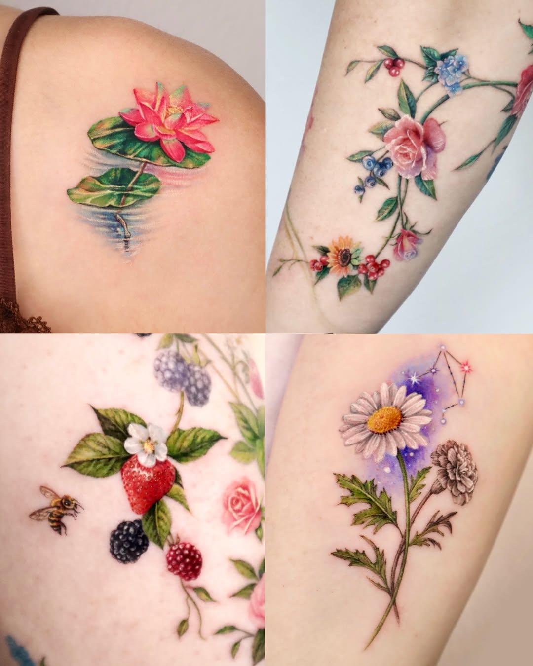 Tattoo by @miiu_tattoo — realism, watercolor