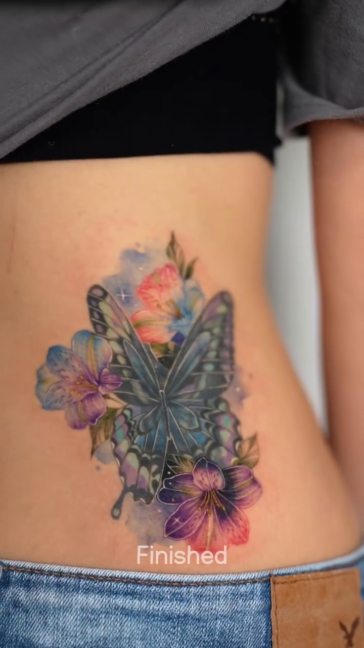 Tattoo by @siren_ink — fine_line, watercolor