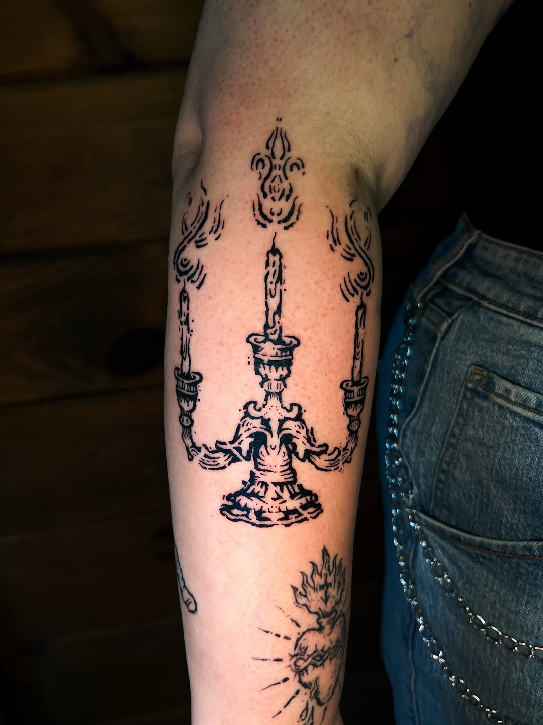 Tattoo by @everguild.ink — blackwork