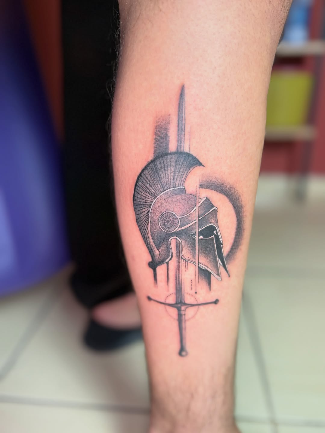 Tattoo by @relicglow_ink โ black_and_grey, geometric
