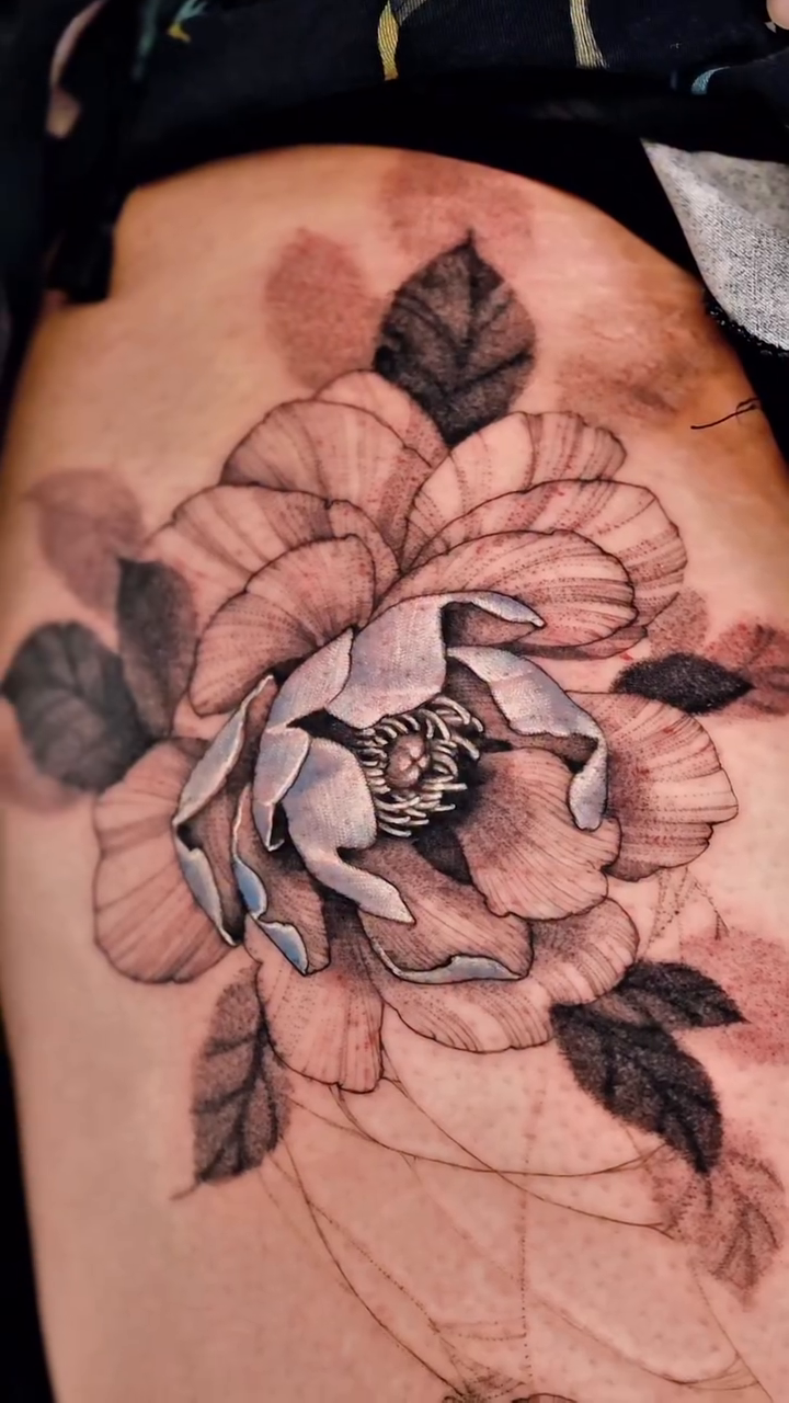 Tattoo by @tattooist_silo — fine_line, black_and_grey