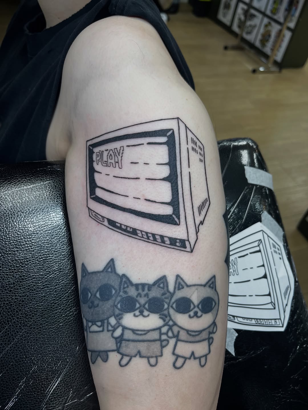 Tattoo by @pls_tnx โ illustrative, black_and_grey