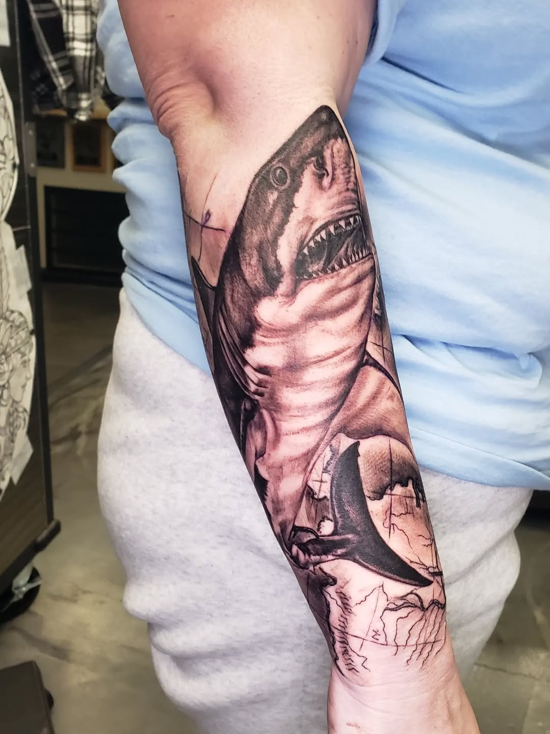 Tattoo by @tnchriswhitney — realism, black_and_grey