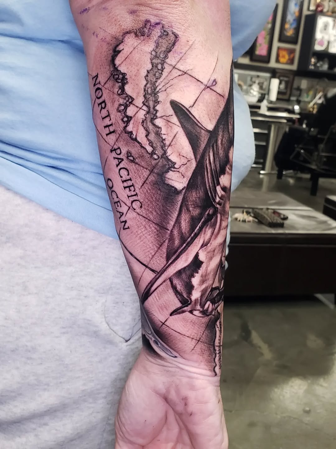 Tattoo by @tnchriswhitney — black_and_grey, realism