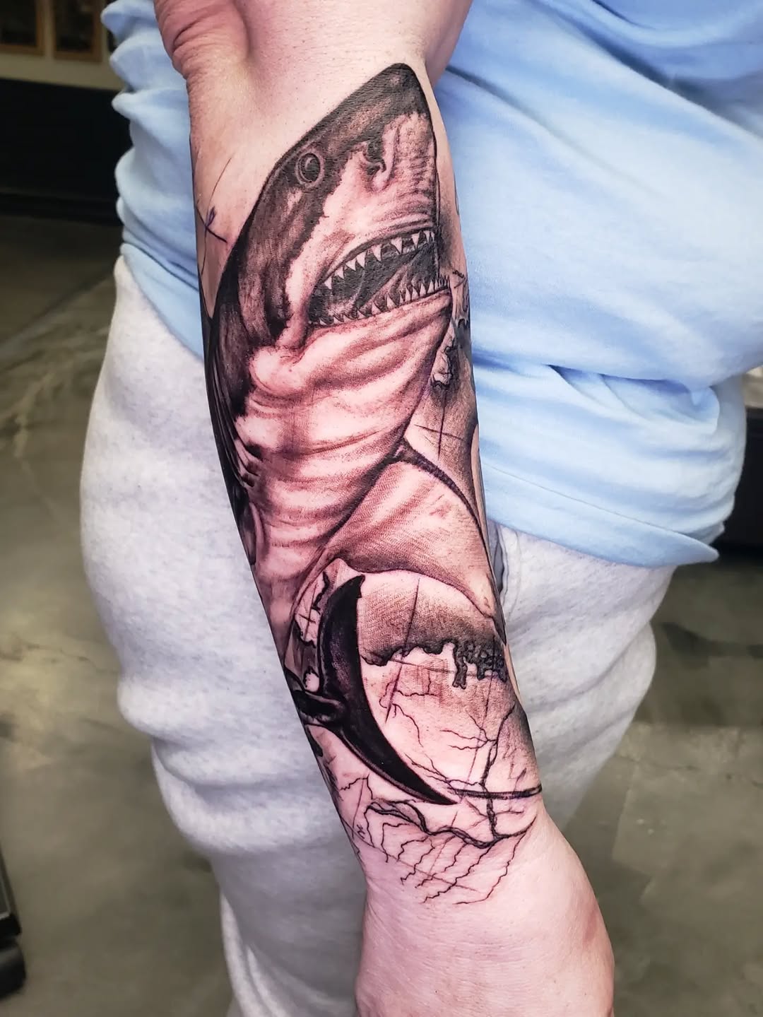 Tattoo by @tnchriswhitney — realism, black_and_grey