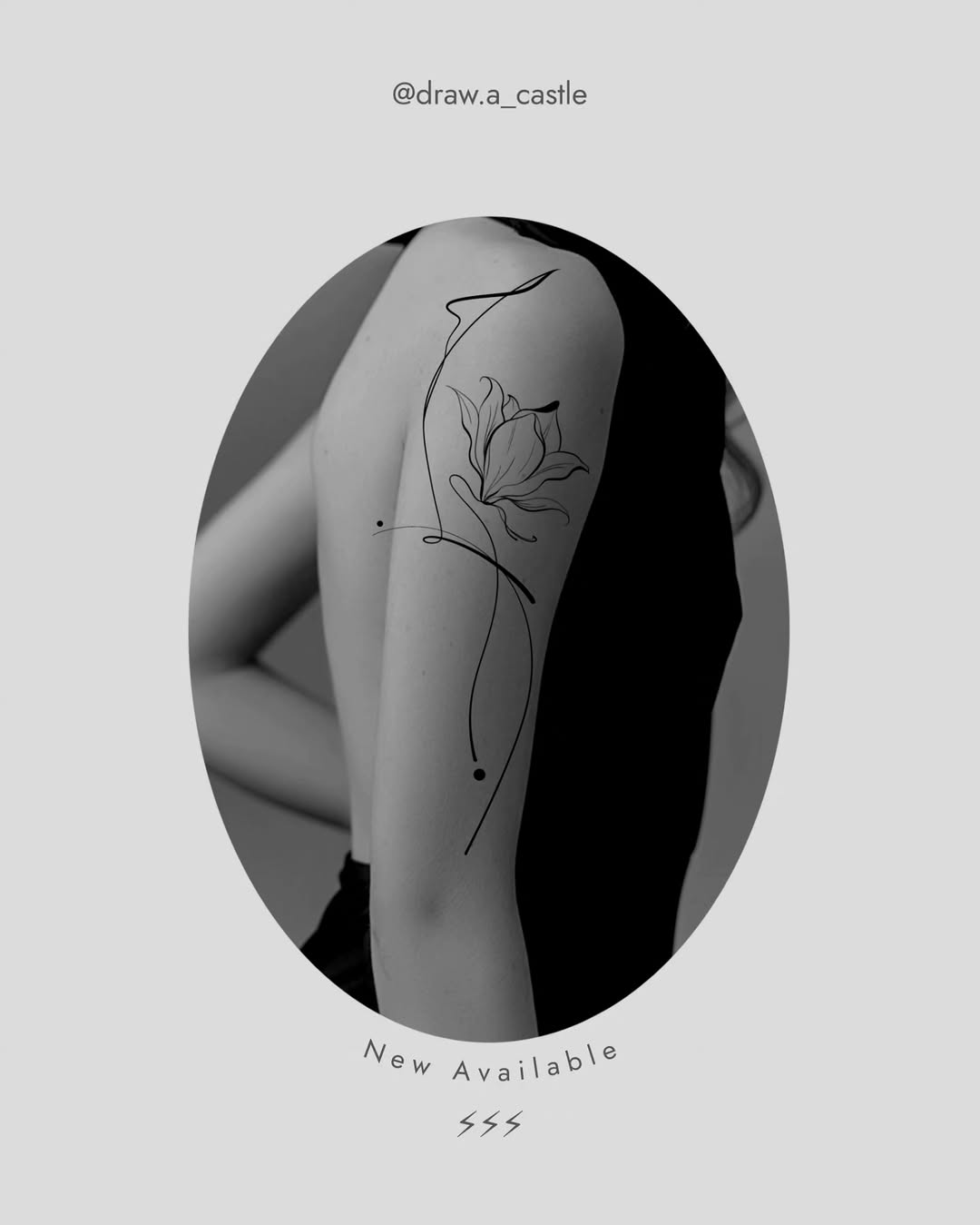 Tattoo by @draw.a_castle — fine_line, minimalist