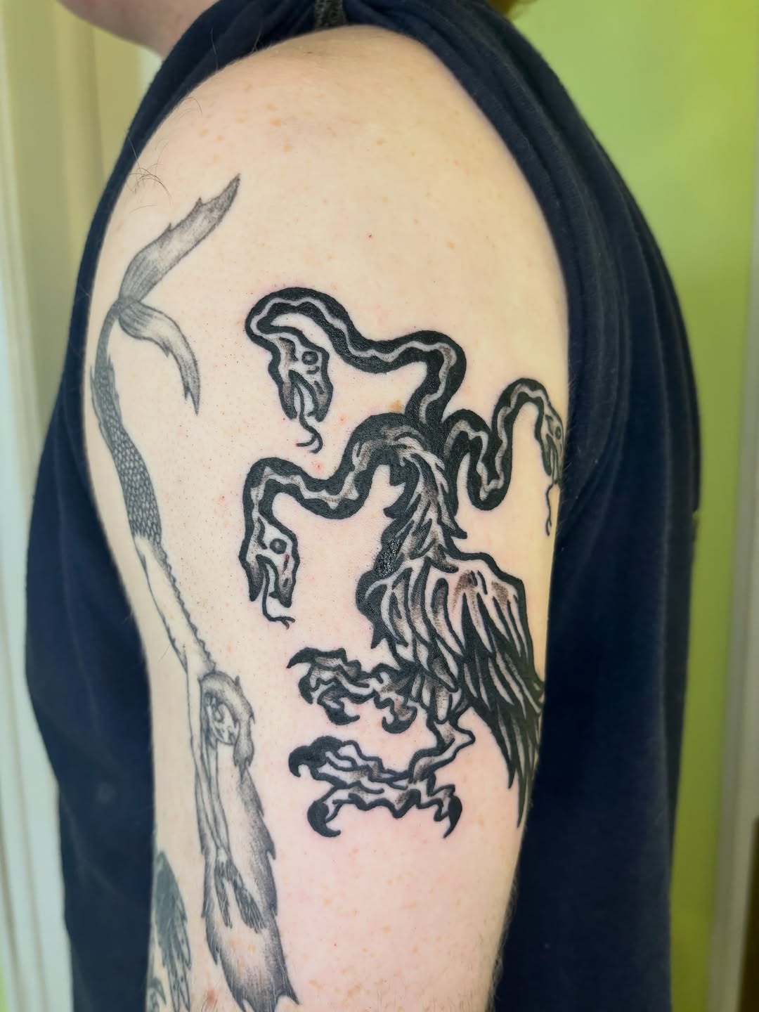 Tattoo by @grattooland — blackwork