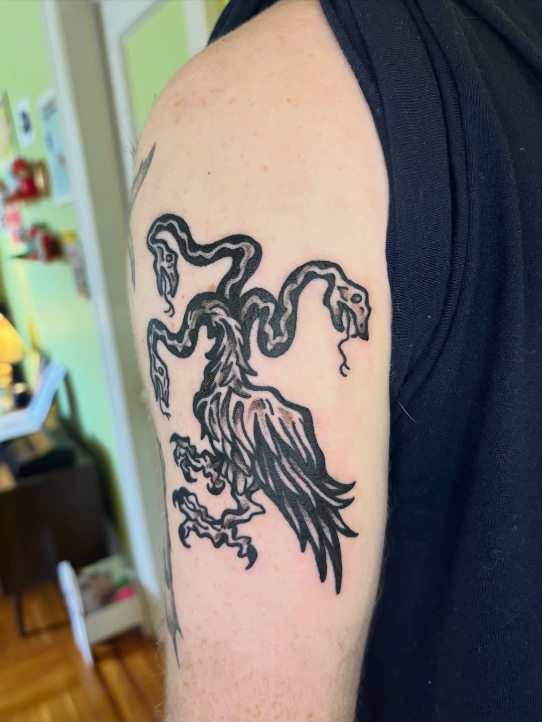 Tattoo by @grattooland — blackwork, illustrative