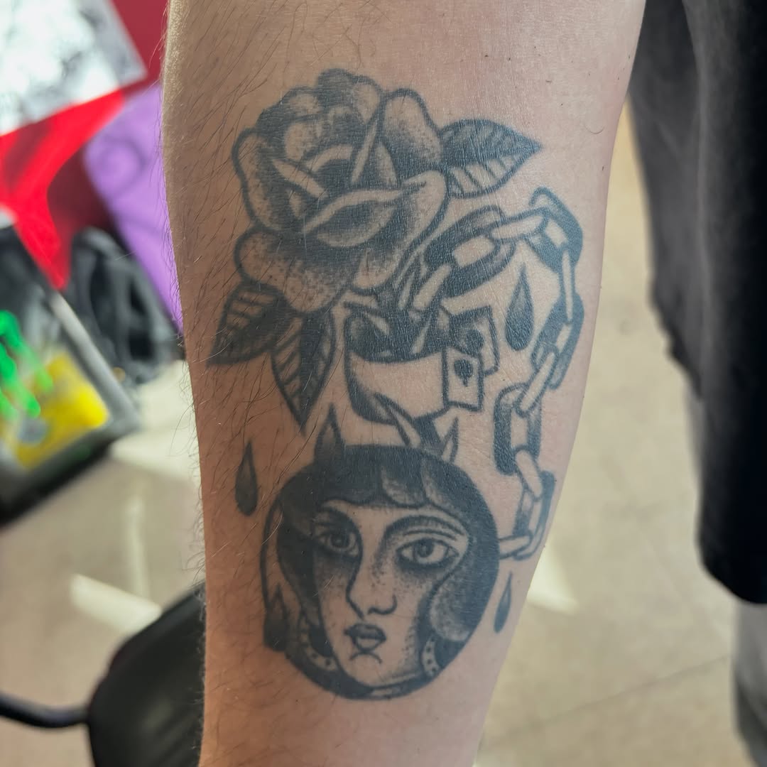 Tattoo by @thegonz541 — american_traditional, black_and_grey