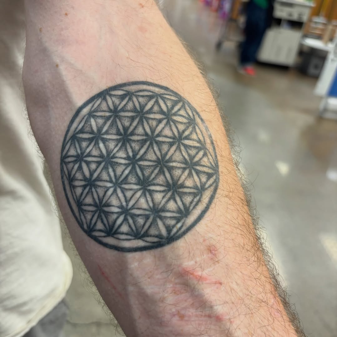 Tattoo by @thegonz541 — geometric, dotwork