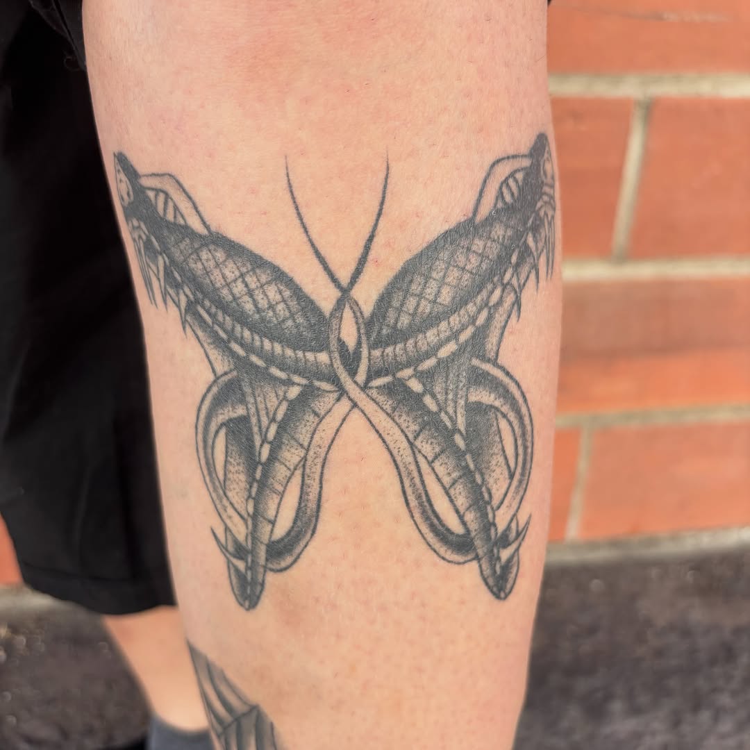Tattoo by @thegonz541 — black_and_grey, dotwork