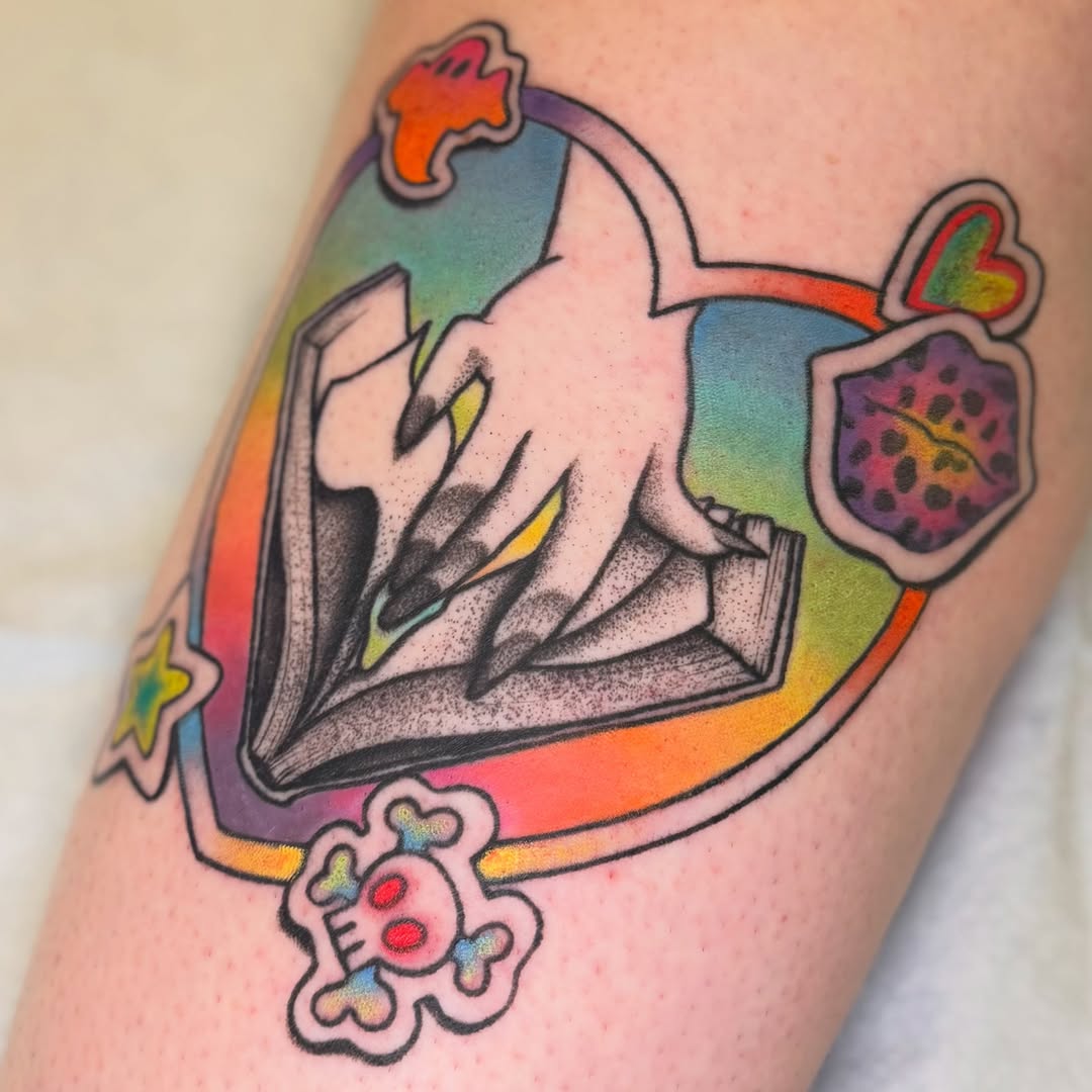 Tattoo by @rarepandatats — new_school, dotwork
