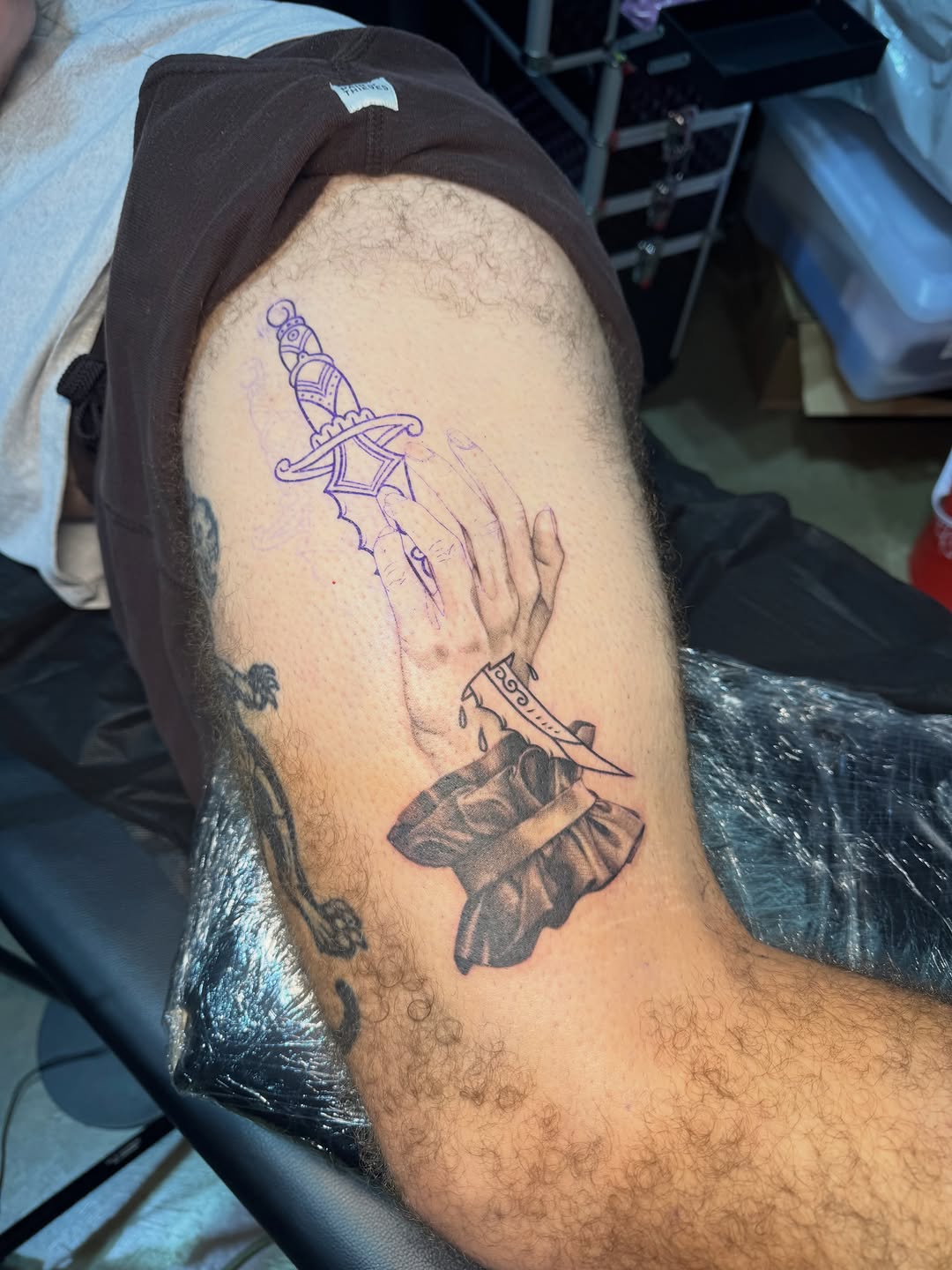 Tattoo by @annaainkk — black_and_grey, realism