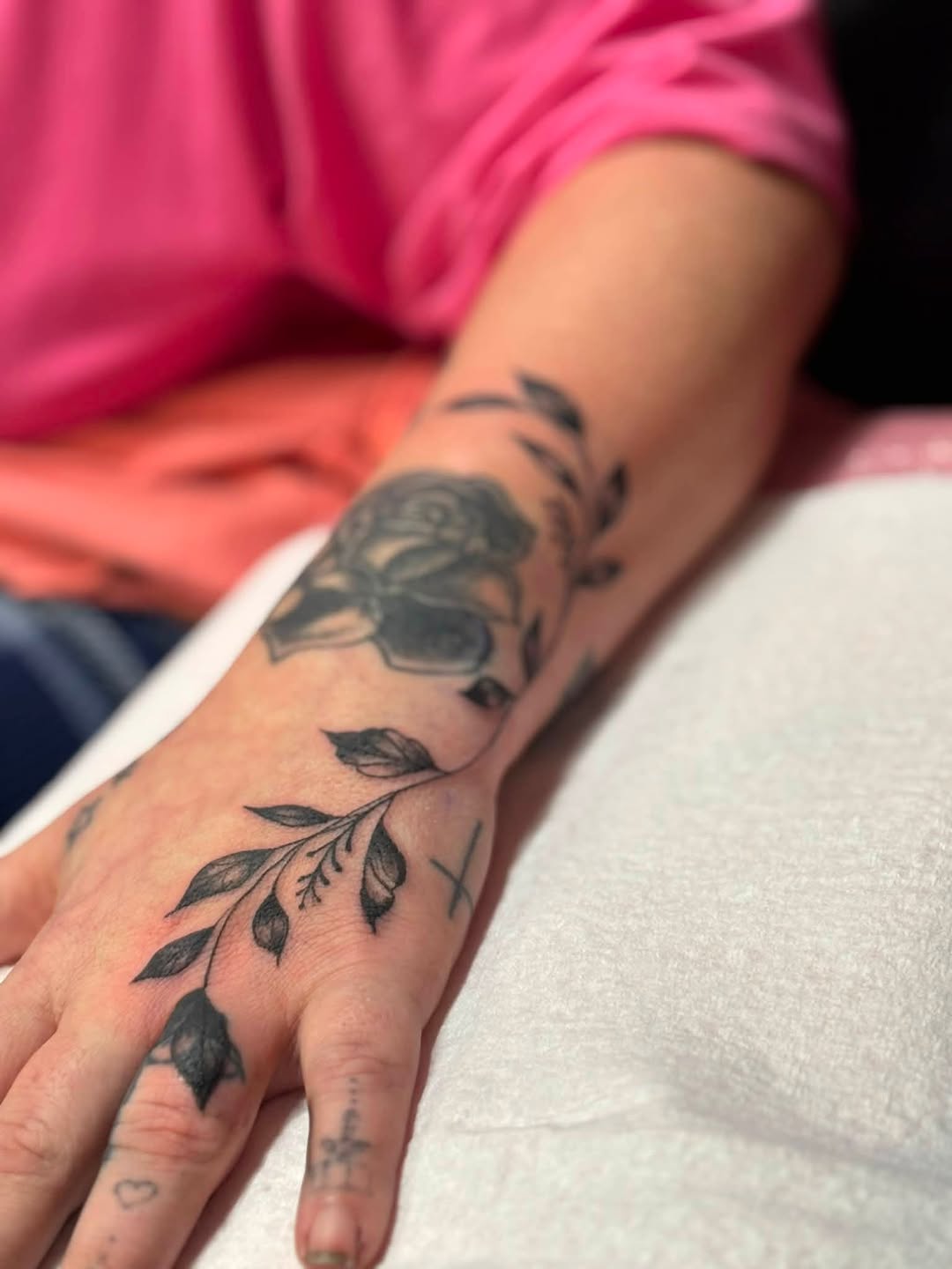 Tattoo by @inked_by_amberkristina — fine_line, black_and_grey