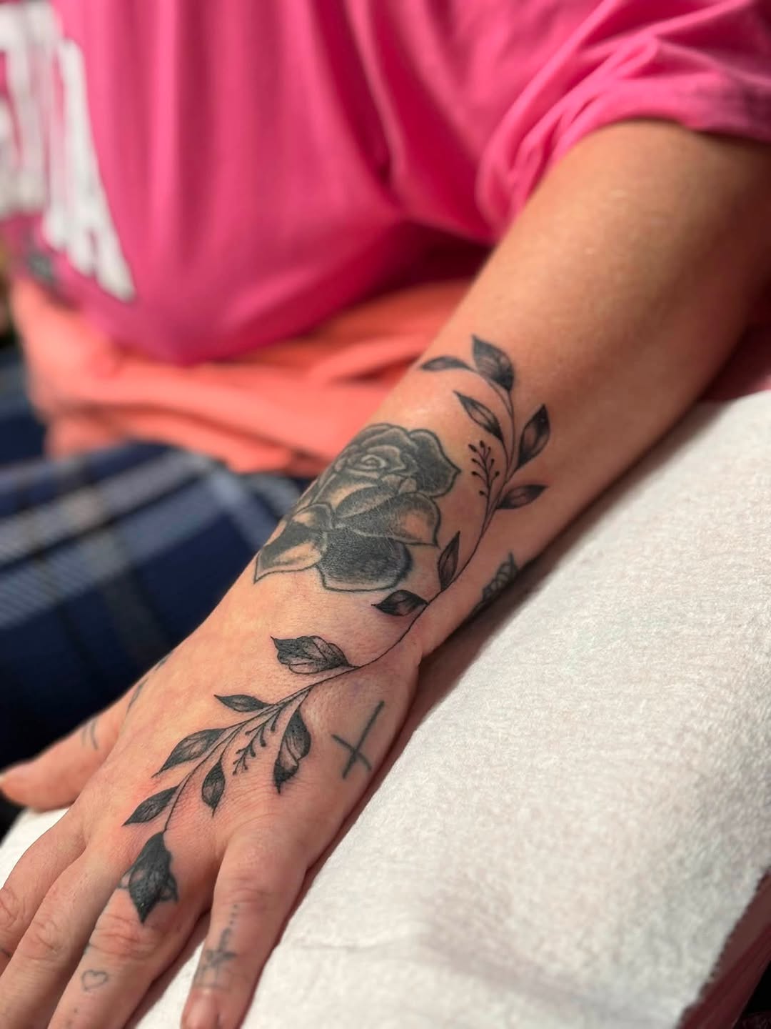 Tattoo by @inked_by_amberkristina — black_and_grey, fine_line