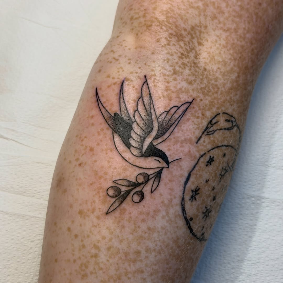 Tattoo by @fleabagtattoos — american_traditional, black_and_grey