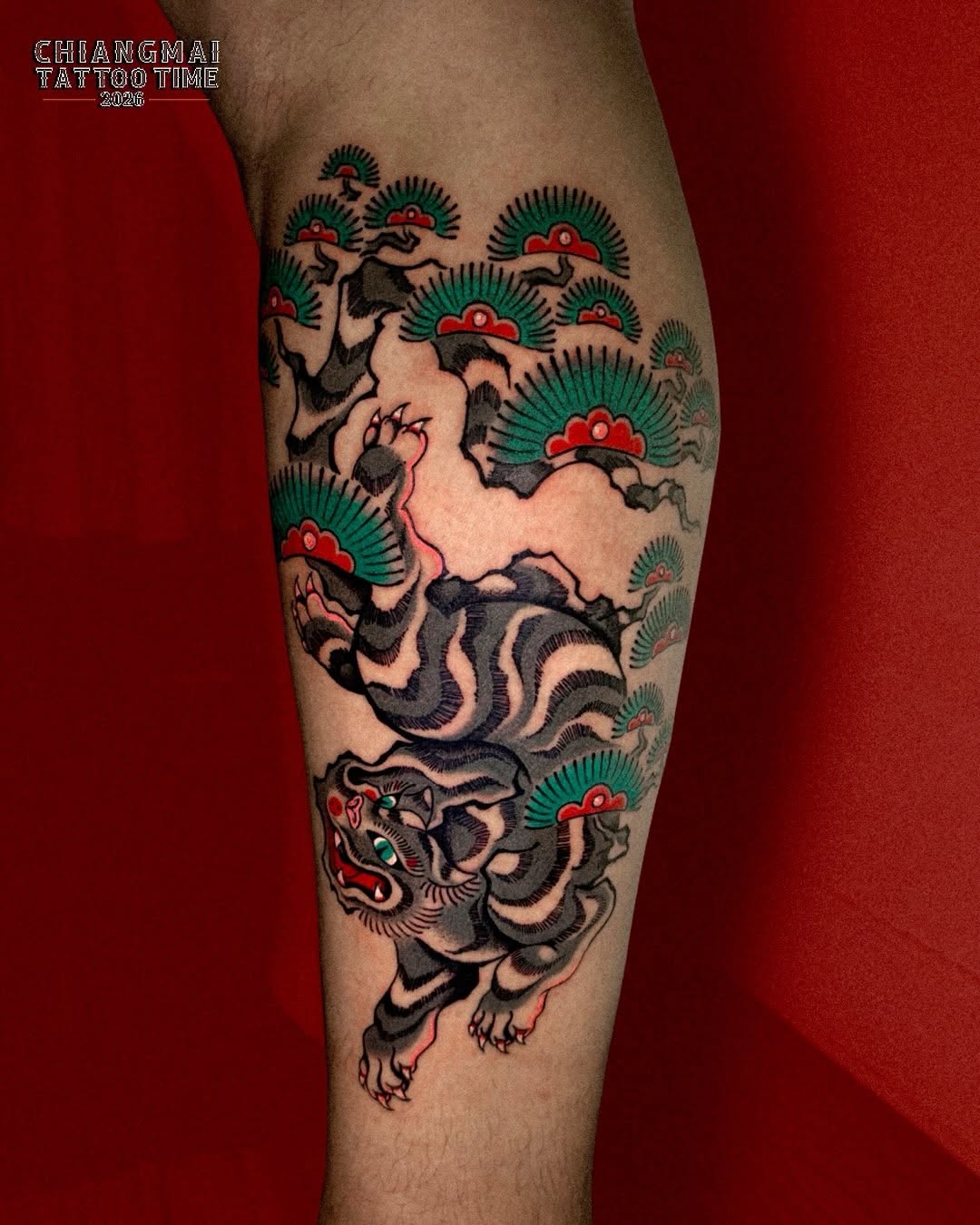 Tattoo by @dayninestattoo — japanese_irezumi, black_and_grey