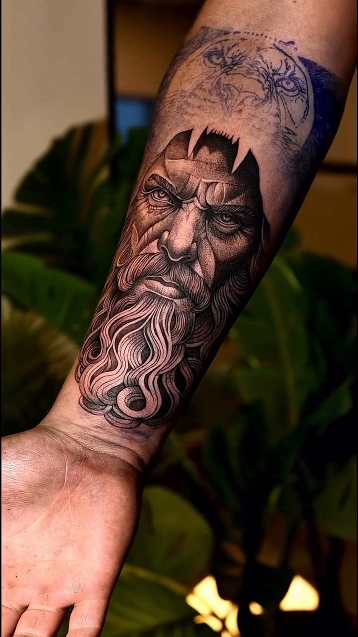 Tattoo by @guritattedyou β realism, black_and_grey