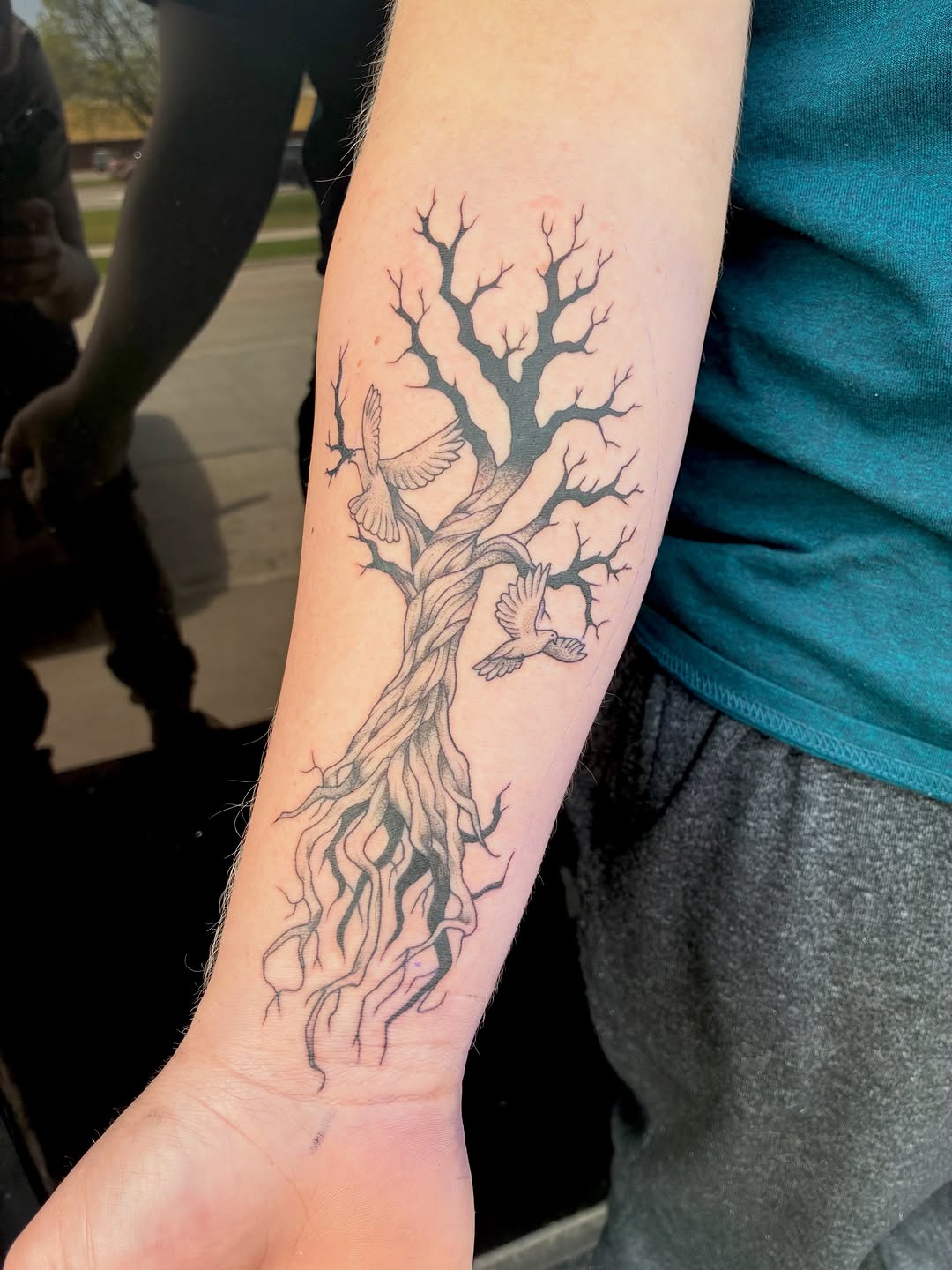 Tattoo by @jakeslayskrakens — black_and_grey, realism