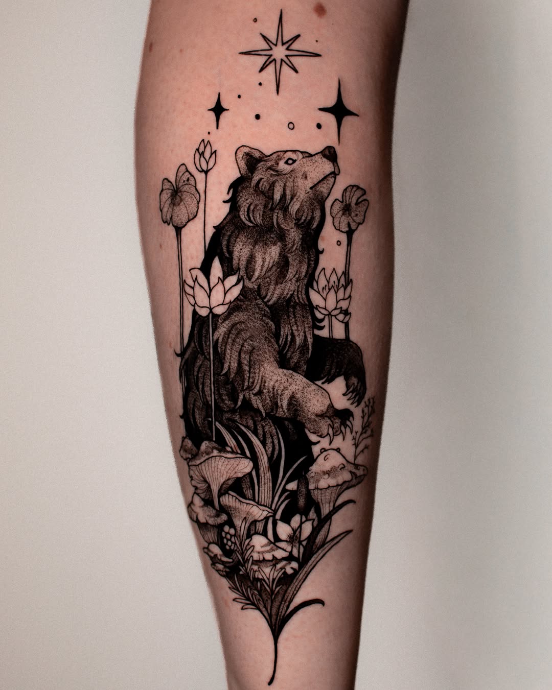 Tattoo by @monique.munoz.art — black_and_grey, illustrative